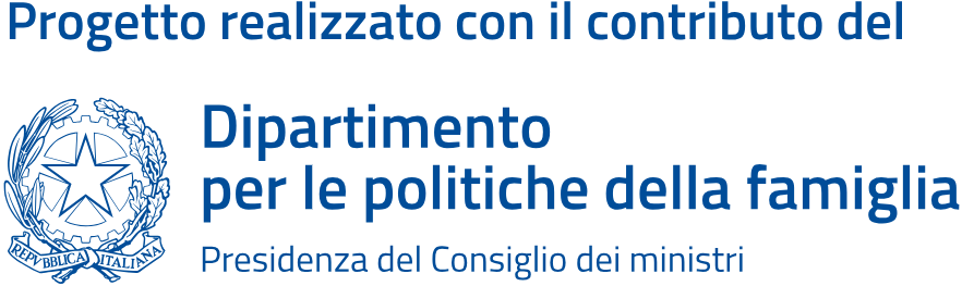 Logo progetto Finanziato dal dipartimento per le politiche della famiglia