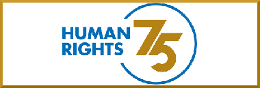 Logo 75 Giornata internazionale dei diritti umani 2023 380 ant